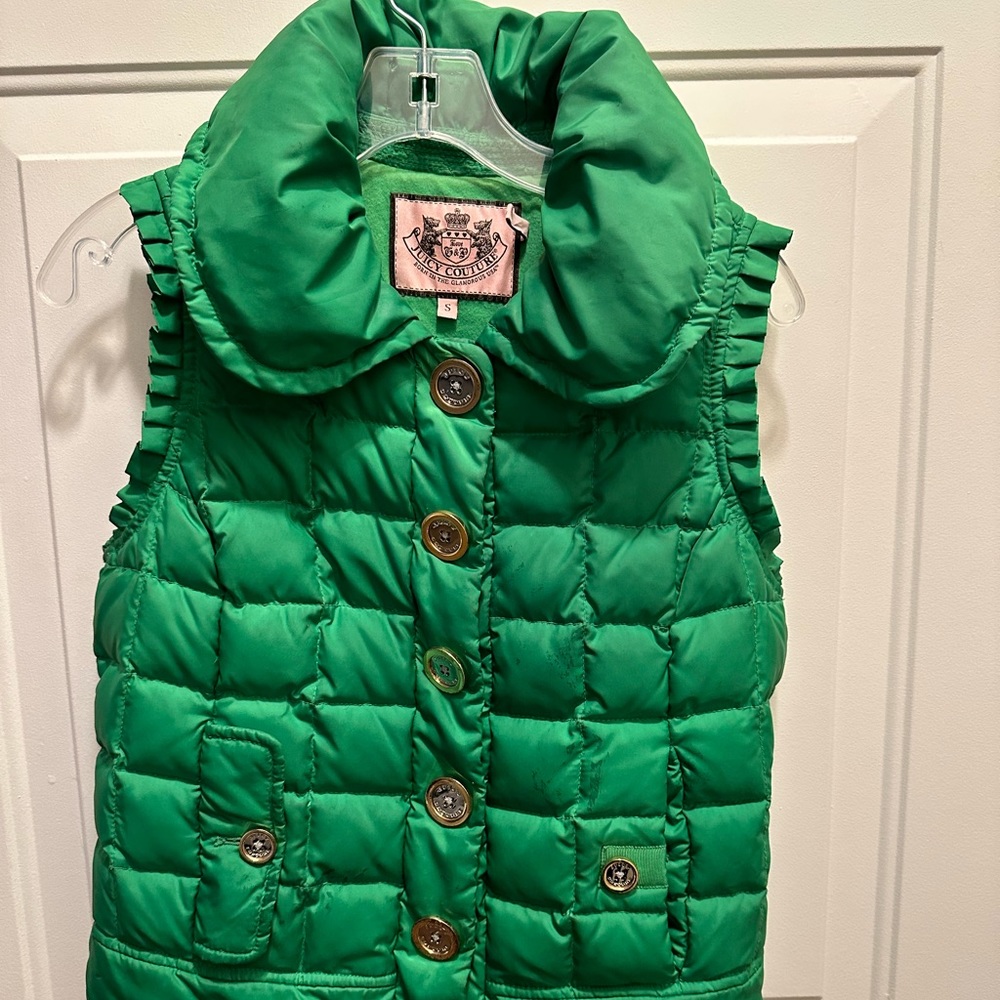 Juicy couture puffer vest size small